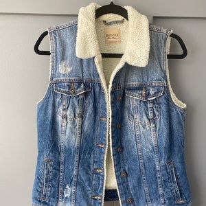 Jeans vest - super warm and cute